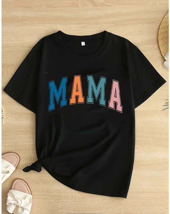 Футболка с принтом Mama Letter размера плюс, повседневная футболка с круглым вырезом и коротким рукавом, женская одежда больших размеров 1XL чёрный
Футболка с принтом Mama Letter размера плюс, повседневная футболка с круглым вырезом и коротким рукавом, женская одежда больших размеров 1XL чёрный