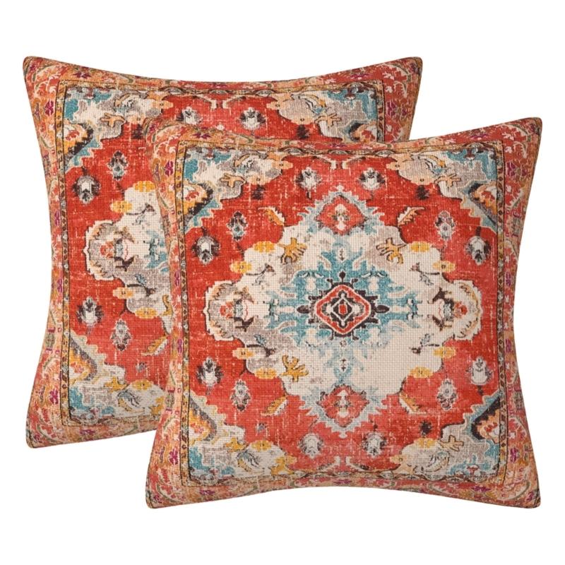Pack Of 2 Bohemian Styles Pillow Cover with Double Sides Print for Home Sofa and Outdoor Decoration 18x18 Inches
Pack Of 2 Bohemian Styles Pillow Cover with Double Sides Print for Home Sofa and Outdoor Decoration 18x18 Inches
