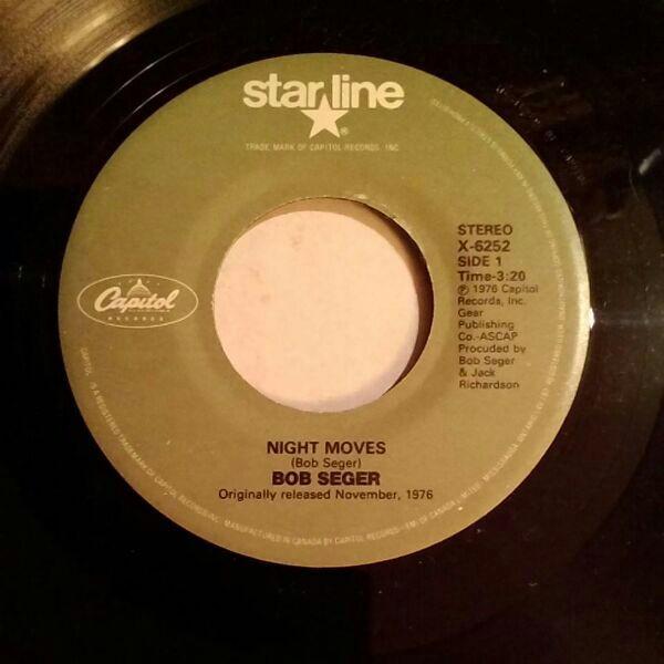 7inch Record BOB SEGER - Night Moves / Mainstreet X6252 Capitol Records Canada Rock Used
7inch Record BOB SEGER - Night Moves / Mainstreet X6252 Capitol Records Canada Rock Used
