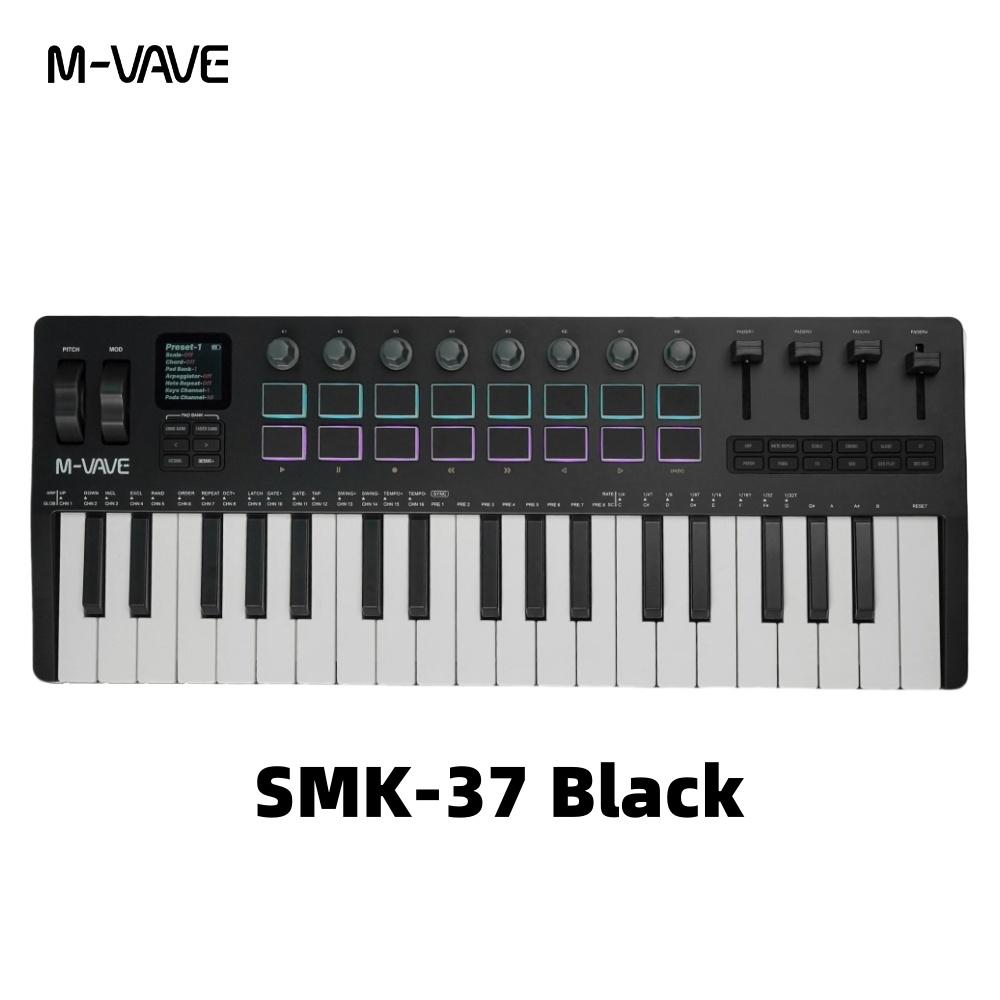 M-VAVE SMK-37 PRO MIDI Controller Keyboard 16 RGB Pads 8 Knobs Software Compatible for Music Production
M-VAVE SMK-37 PRO MIDI Controller Keyboard 16 RGB Pads 8 Knobs Software Compatible for Music Production