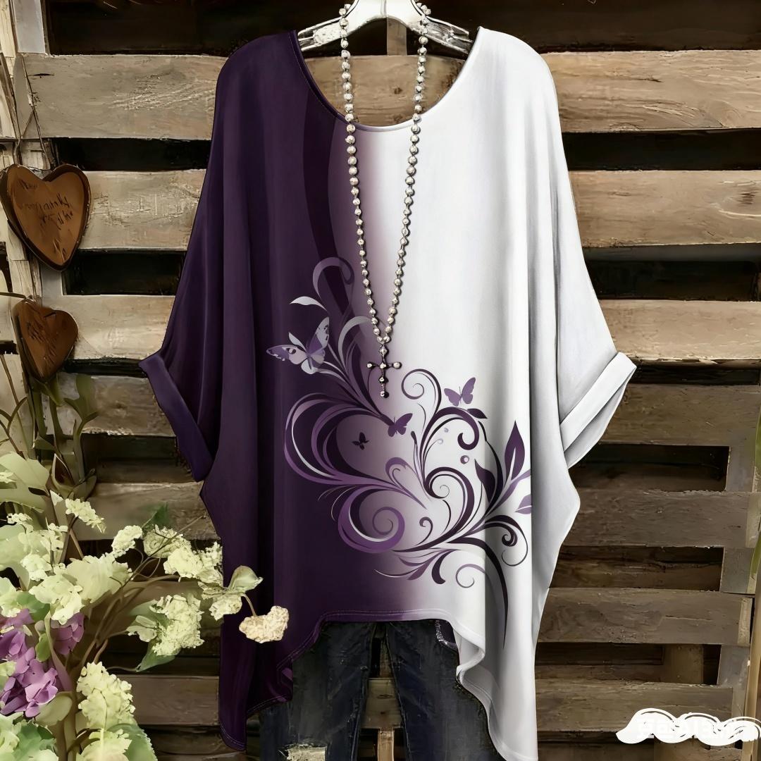 Women s Elegant Bohemian Two-Tone T-Shirt - Heart & Floral Print With Butterfly Women s Clothing Trend 2025 Graphic T Shirts 5XL
Women s Elegant Bohemian Two-Tone T-Shirt - Heart & Floral Print With Butterfly Women s Clothing Trend 2025 Graphic T Shirts 5XL