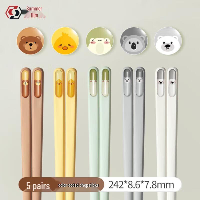 Colorful Macaron Alloy Chopsticks Set (5 Pairs)
Colorful Macaron Alloy Chopsticks Set (5 Pairs)
