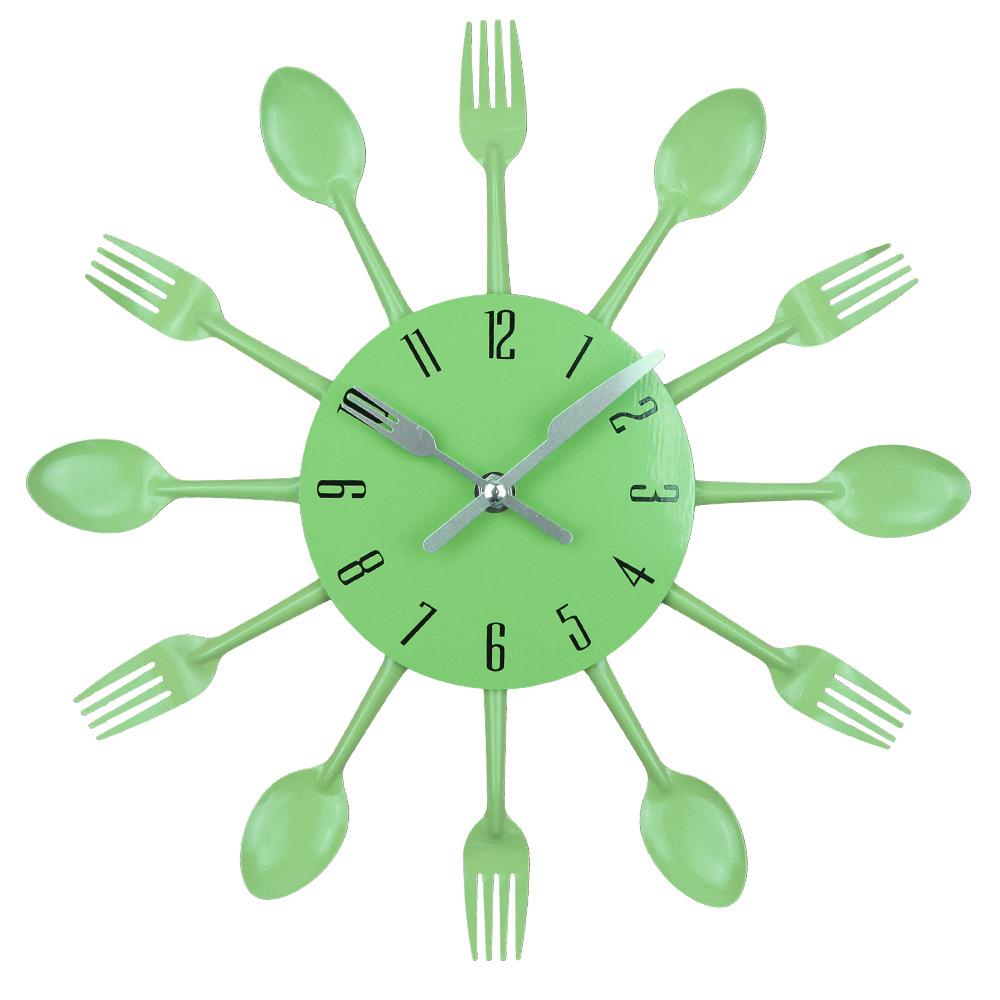 Creative Metal Cutlery Wall Clock - Silent Quartz for Living Room or Kitchen Art Decor 32cm зелёный
Creative Metal Cutlery Wall Clock - Silent Quartz for Living Room or Kitchen Art Decor 32cm зелёный