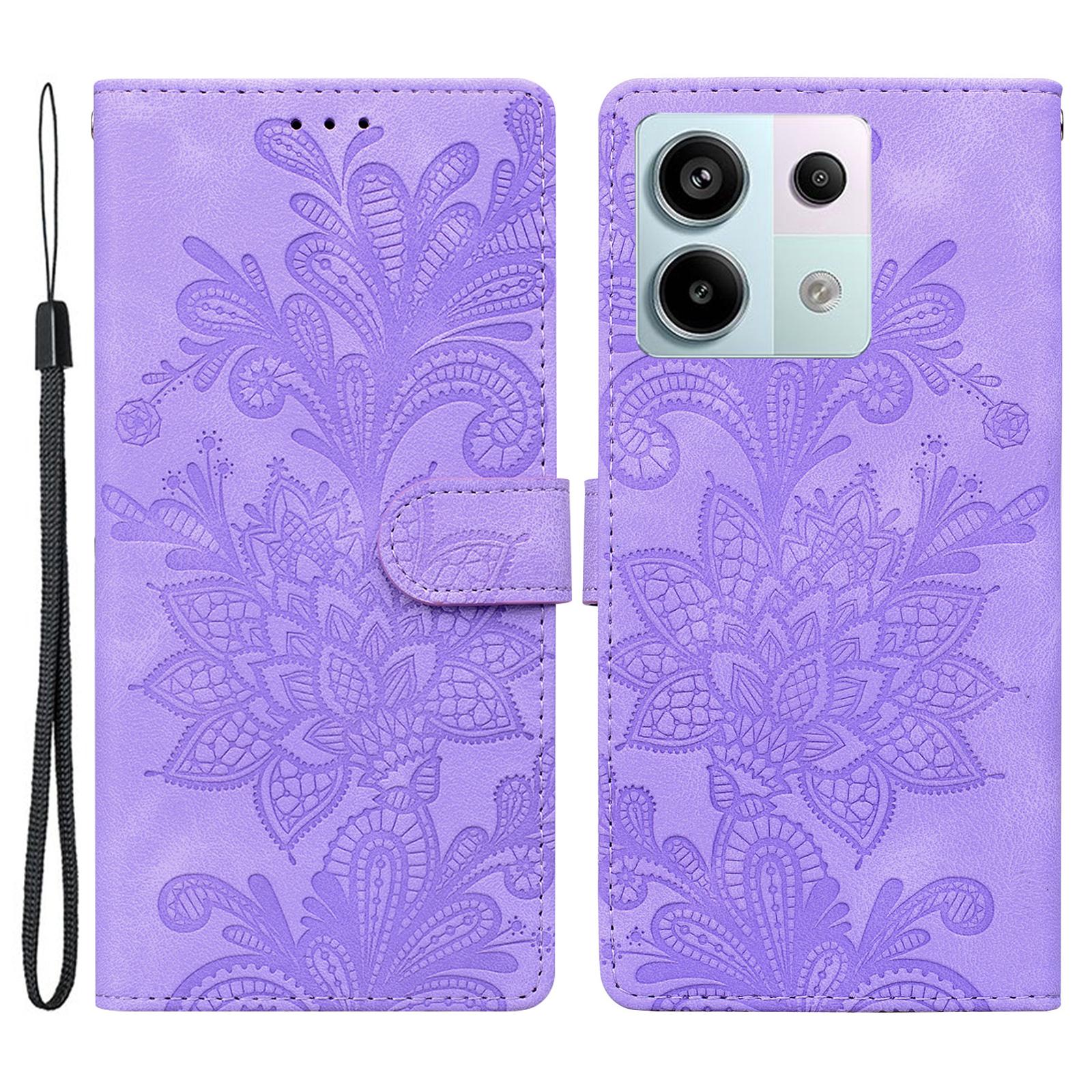 For Xiaomi Redmi Note 13 Pro 4G Case Imprinted Lace Flowers PU Leather Wallet Phone Cover Purple
For Xiaomi Redmi Note 13 Pro 4G Case Imprinted Lace Flowers PU Leather Wallet Phone Cover Purple