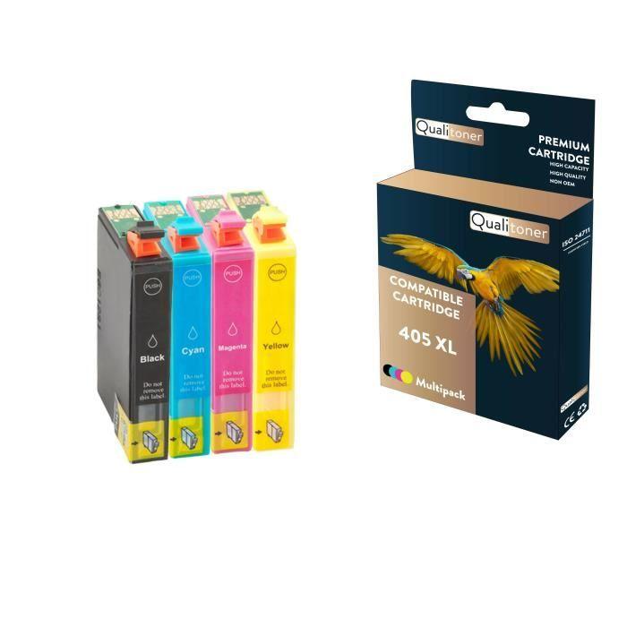 QUALITONER - 4 Cartouches compatible pour EPSON 405 XL 405XL Noir + Cyan + Magenta + Jaune (Valise) pour Epson Workforce Pro WorkFor
QUALITONER - 4 Cartouches compatible pour EPSON 405 XL 405XL Noir + Cyan + Magenta + Jaune (Valise) pour Epson Workforce Pro WorkFor