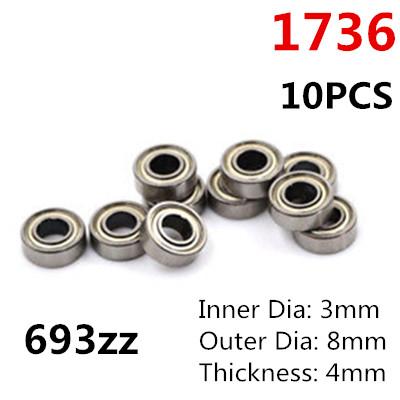 10pcs Deep Groove Spherical Carbon Steel Miniature Bearings Double Shielded Miniature High-carbon Steel Single Row 6 Models
10pcs Deep Groove Spherical Carbon Steel Miniature Bearings Double Shielded Miniature High-carbon Steel Single Row 6 Models