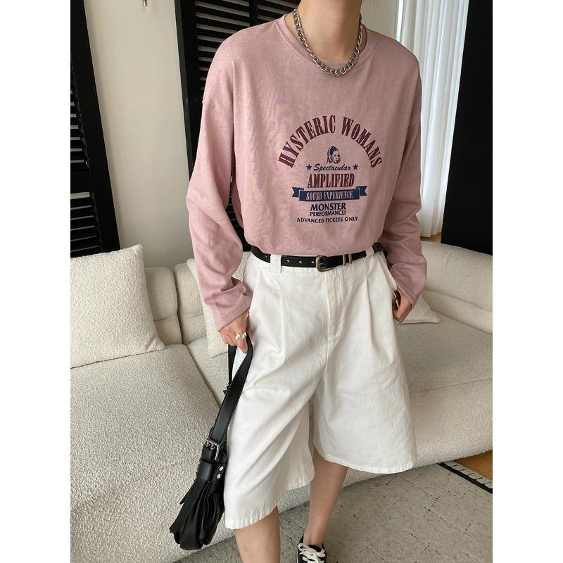 Sinan Retro Letter Print Loose Long Sleeve Round Neck T-shirt One Size рожевий
Sinan Retro Letter Print Loose Long Sleeve Round Neck T-shirt One Size рожевий