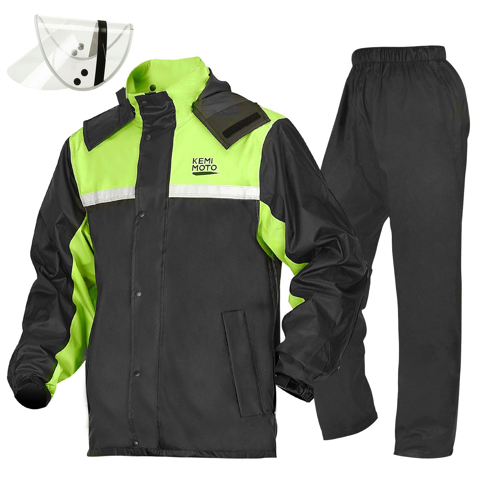 KEMIMOTO Мотоциклетный дождевик Комплект Водонепроницаемый Водяное давление со Скрытой Спиной Съемный Прозрачный и Светоотражающий Водонепроницаемый и дышащий для Модели
KEMIMOTO Мотоциклетный дождевик Комплект Водонепроницаемый Водяное давление со Скрытой Спиной Съемный Прозрачный и Светоотражающий Водонепроницаемый и дышащий для Модели