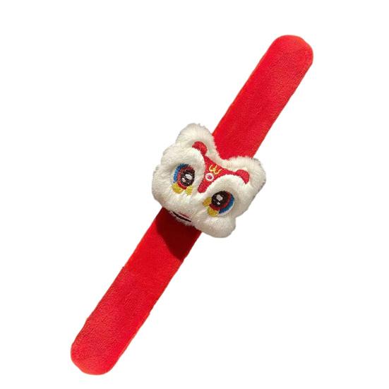 Китайский новогодний браслет-шлепок, красный мультяшный дракон, лев, Фу, нечеткий год дракона, украшение на браслет, для детей и взрослых, подарок на весенний фестиваль B
Китайский новогодний браслет-шлепок, красный мультяшный дракон, лев, Фу, нечеткий год дракона, украшение на браслет, для детей и взрослых, подарок на весенний фестиваль B