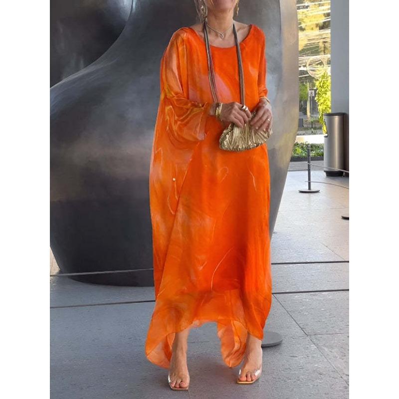 Summer New _ European And American Style Elegant Commuter Chiffon Print Dress Marble Texture 5XL
Summer New _ European And American Style Elegant Commuter Chiffon Print Dress Marble Texture 5XL