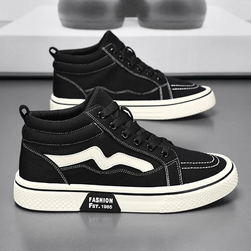 Модные высокие мужские повседневные туфли, удобные кроссовки на плоской подошве, мужская парусиновая обувь, легкие туфли на плоской подошве, спортивная обувь для студентов и прогулок 40
Модные высокие мужские повседневные туфли, удобные кроссовки на плоской подошве, мужская парусиновая обувь, легкие туфли на плоской подошве, спортивная обувь для студентов и прогулок 40