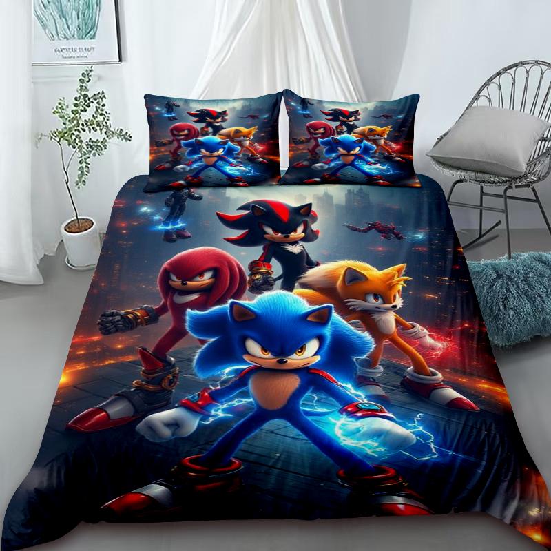Sonic Duvet Cover for Kids Cool Bedding Set, Duvet Cover for Bedroom Decor Twin, Double, Queen,Soft and Comfortable and King 135x200cm
Sonic Duvet Cover for Kids Cool Bedding Set, Duvet Cover for Bedroom Decor Twin, Double, Queen,Soft and Comfortable and King 135x200cm