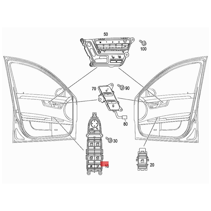 Portable A2218213851 Car Left Driver P-Fold Window Switch Black For MERCEDES Benz S450 S550 S600 S63 (W221) 2007-2009 NONE
Portable A2218213851 Car Left Driver P-Fold Window Switch Black For MERCEDES Benz S450 S550 S600 S63 (W221) 2007-2009 NONE