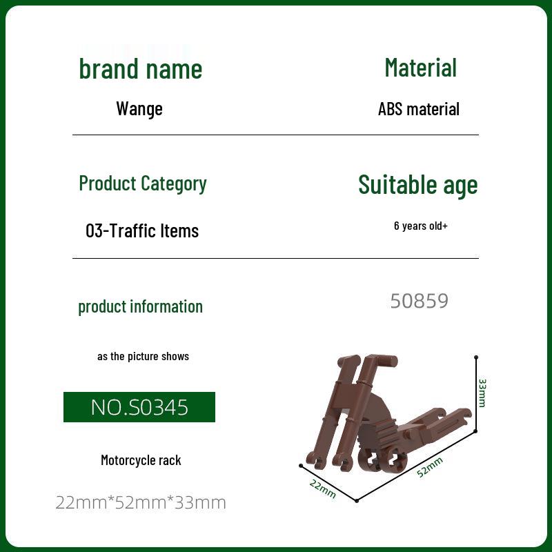 Motorcycle Frame Building Blocks Set - Educational Toy, Compatible Assembly Parts for 50859 MOC. 42 pcs
Motorcycle Frame Building Blocks Set - Educational Toy, Compatible Assembly Parts for 50859 MOC. 42 pcs