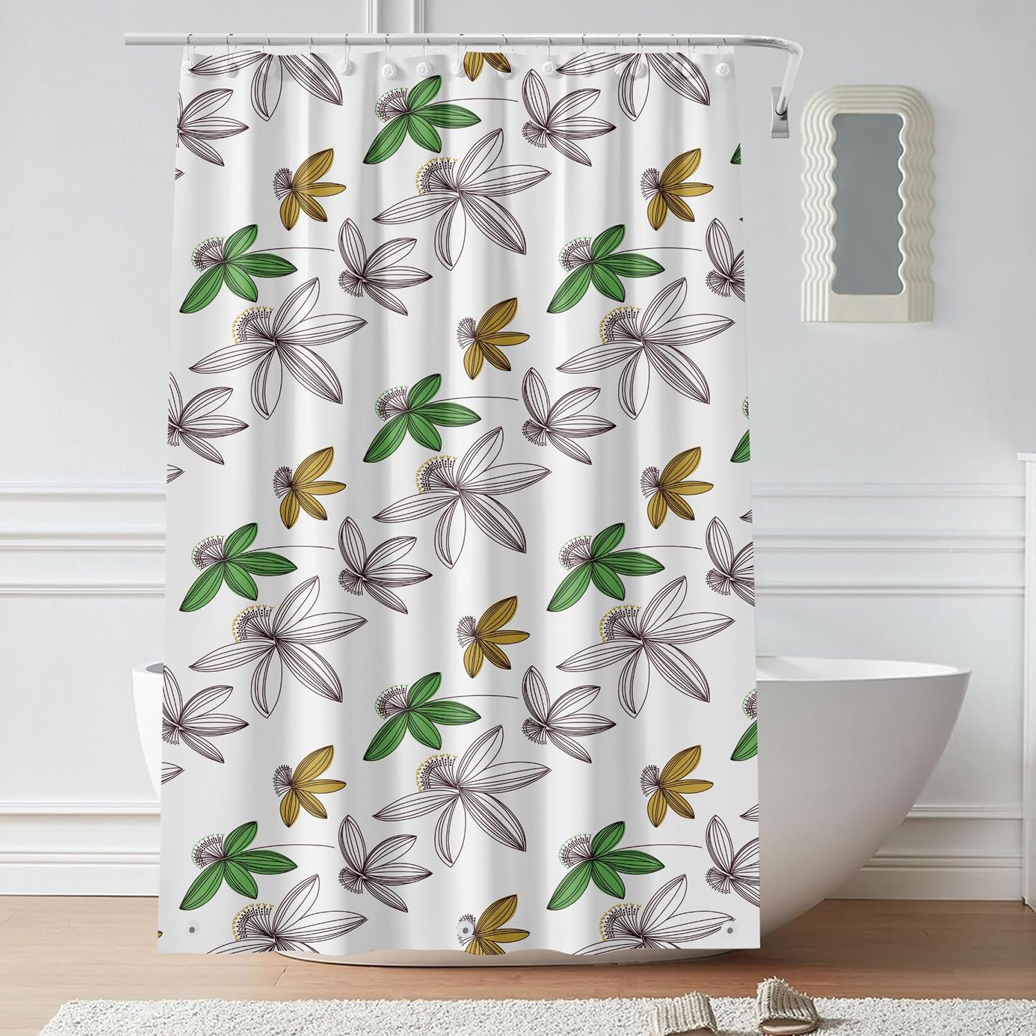 Plastic Shower Liner - Premium Peva 6G Thickened Shower Curtain Liner With Rustproof Grommets And 3 Weighted Magnets, Waterproof W60H190(CM)-1 Pcs
Plastic Shower Liner - Premium Peva 6G Thickened Shower Curtain Liner With Rustproof Grommets And 3 Weighted Magnets, Waterproof W60H190(CM)-1 Pcs