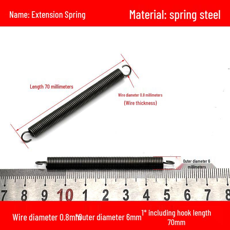 Желтая пружина растяжения 0,8 мм с крючками - Усилие возврата степлера
Желтая пружина растяжения 0,8 мм с крючками - Усилие возврата степлера