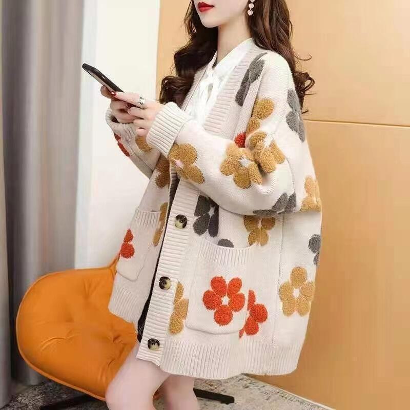 2023 Fall/Winter Korean Towel Embroidery Jacquard Floral Cardigan Sweater - Loose Fit Women s Fashion Coat Average size 90-130 catties абрикосовый
2023 Fall/Winter Korean Towel Embroidery Jacquard Floral Cardigan Sweater - Loose Fit Women s Fashion Coat Average size 90-130 catties абрикосовый