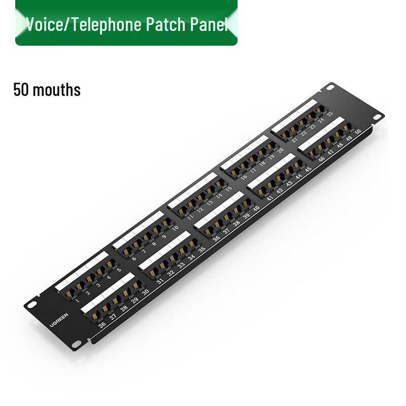 Ugreen NW155 50-Port Voice Patch Panel
Ugreen NW155 50-Port Voice Patch Panel