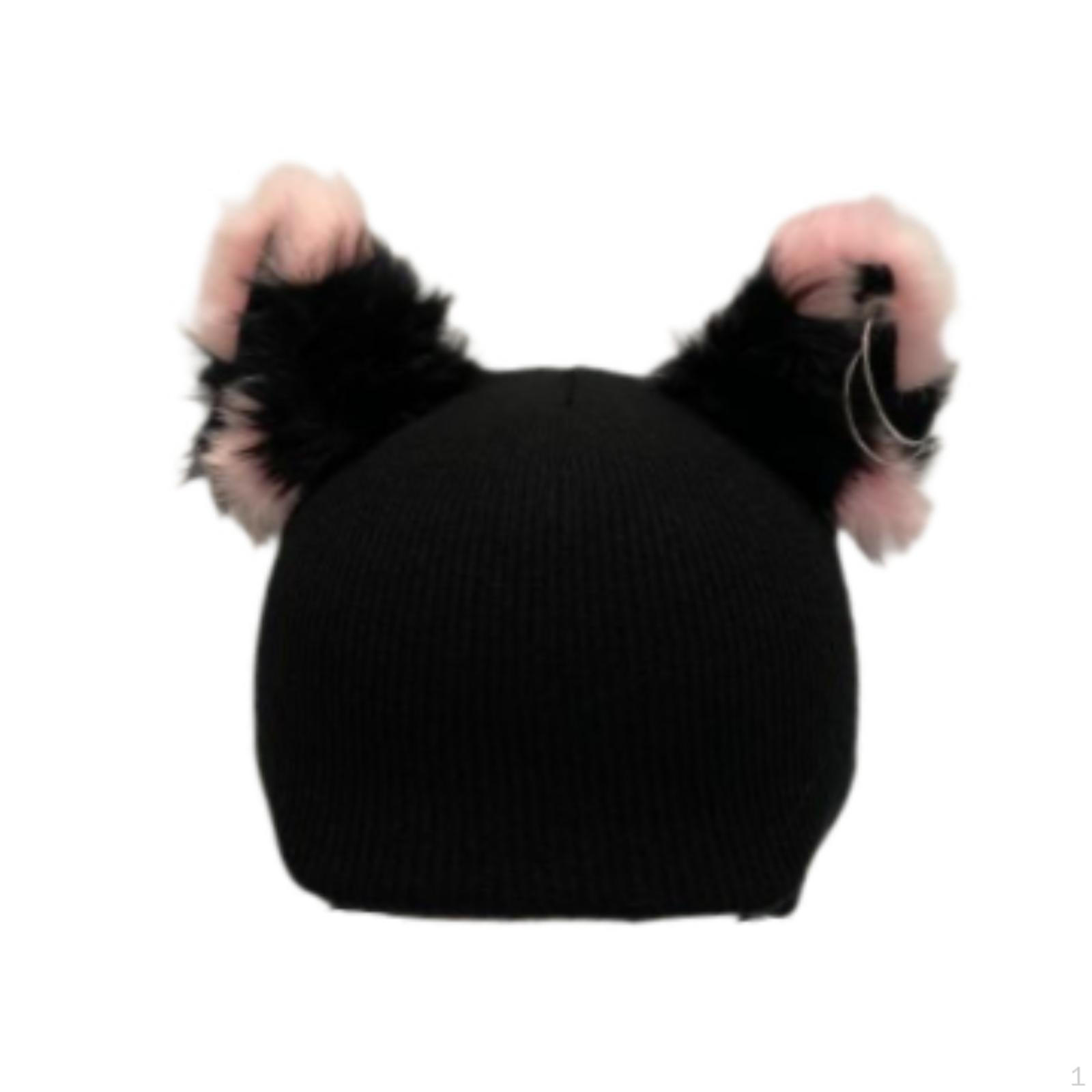 Animal Print Helmet Cover, Knitted Beanie, Soft And Breathable Winter Accessory, Suitable for Pink Ear Black
Animal Print Helmet Cover, Knitted Beanie, Soft And Breathable Winter Accessory, Suitable for Pink Ear Black