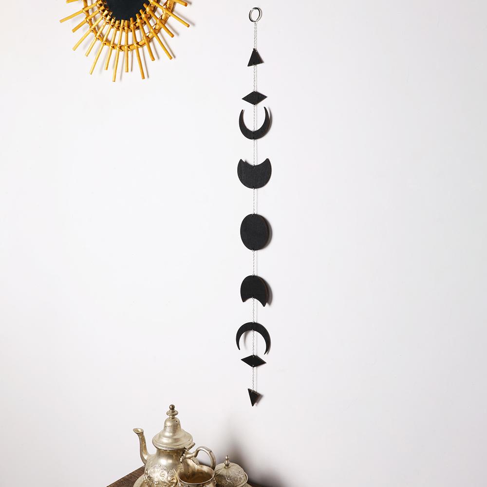 Moon Phase Wall Hanging Black Wooden Wall Decor Moon Garland Art Boho Room Decor Bedroom Office Nursery Garden Decoration Gift
Moon Phase Wall Hanging Black Wooden Wall Decor Moon Garland Art Boho Room Decor Bedroom Office Nursery Garden Decoration Gift