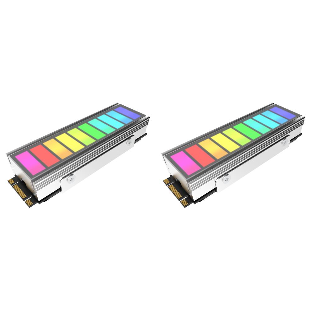 5 В 3-контактный ARGB Sync M.2 NVME SSD-радиатор 2280 Охладитель твердотельного накопителя (Серебряный)
5 В 3-контактный ARGB Sync M.2 NVME SSD-радиатор 2280 Охладитель твердотельного накопителя (Серебряный)
