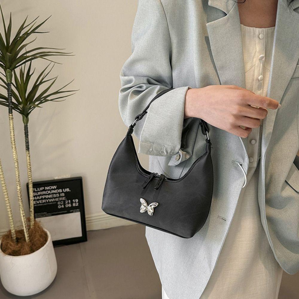 Underarm Bag Butterfly Shoulder Bag Korean Style Cross Body Handbag Denim Hobo Bag Streetwear чёрный 
Underarm Bag Butterfly Shoulder Bag Korean Style Cross Body Handbag Denim Hobo Bag Streetwear чёрный