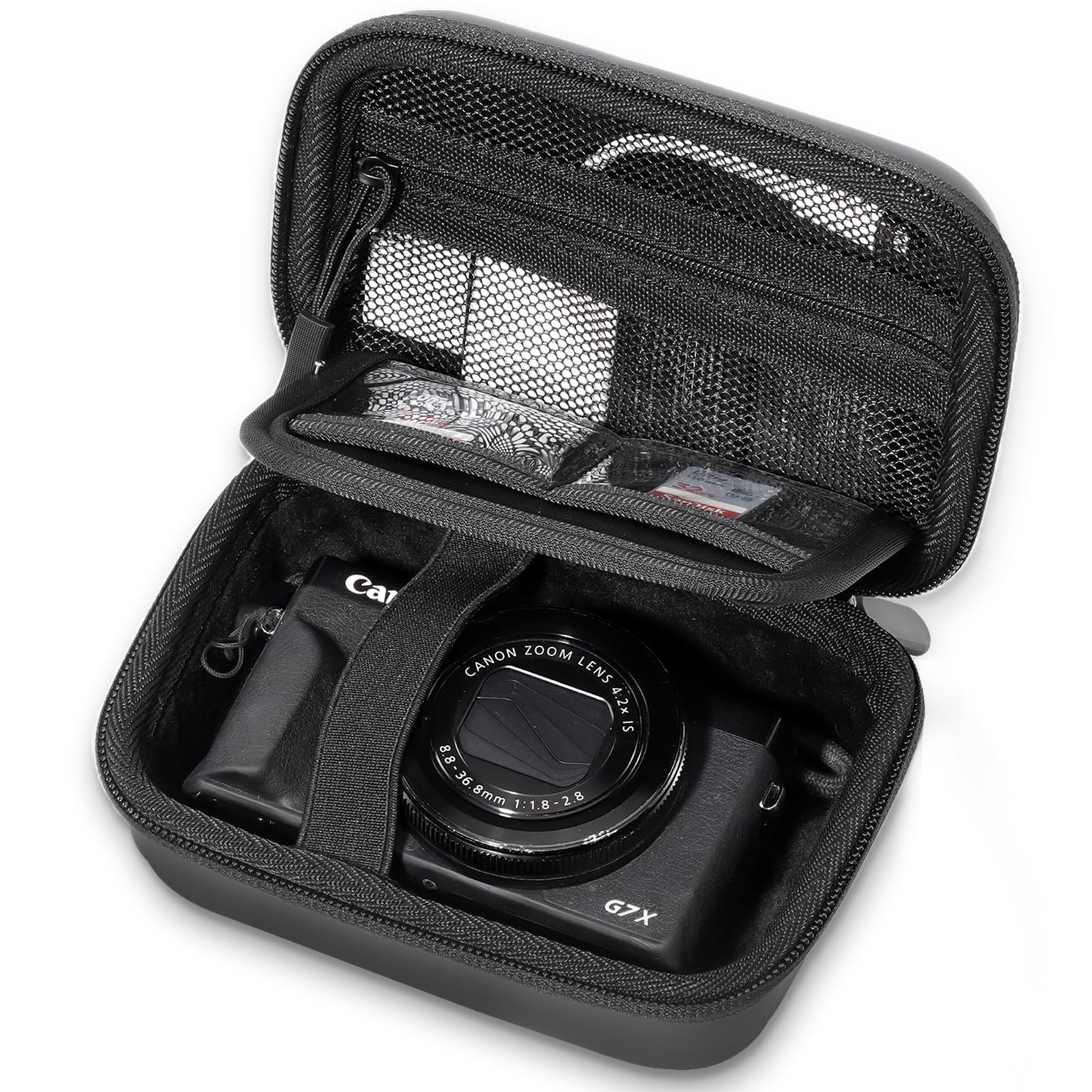 Hard Shell Digital Camera Case for Canon G7X Mark III Mark II, Sony Cybershot, PowerShot SX740, Ricoh GR III, Kodak Pixpro Case чёрный
Hard Shell Digital Camera Case for Canon G7X Mark III Mark II, Sony Cybershot, PowerShot SX740, Ricoh GR III, Kodak Pixpro Case чёрный