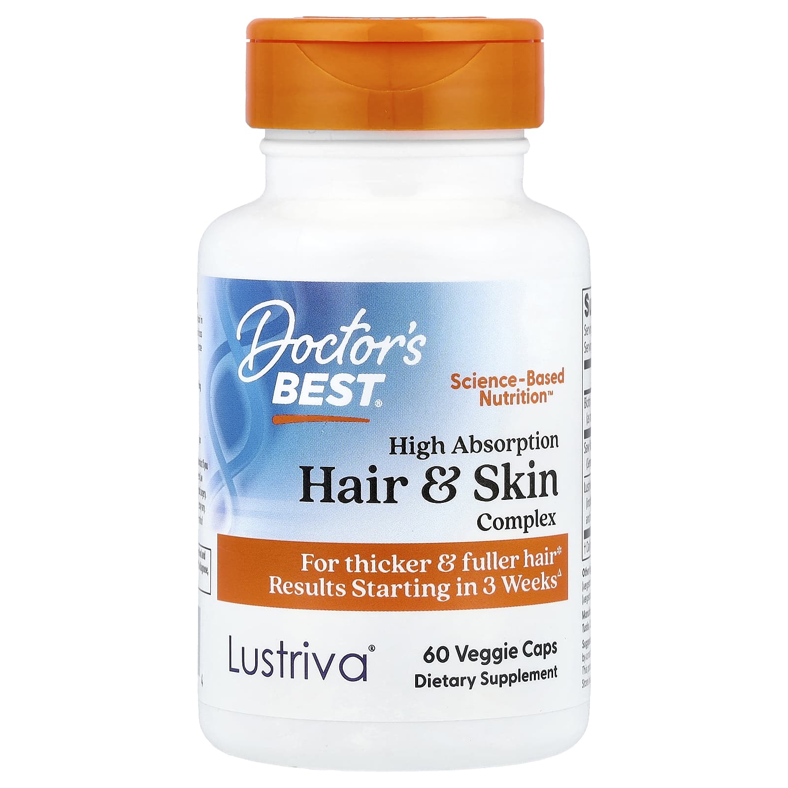 Doctor s Best Hair and Skin Complex, 60 Veggie Capsules
Doctor s Best Hair and Skin Complex, 60 Veggie Capsules