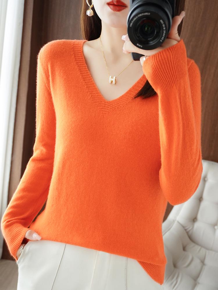 Korean Style Plus Size Women s Red Knit Sweater - Autumn Long Sleeve Base Layer M
Korean Style Plus Size Women s Red Knit Sweater - Autumn Long Sleeve Base Layer M
