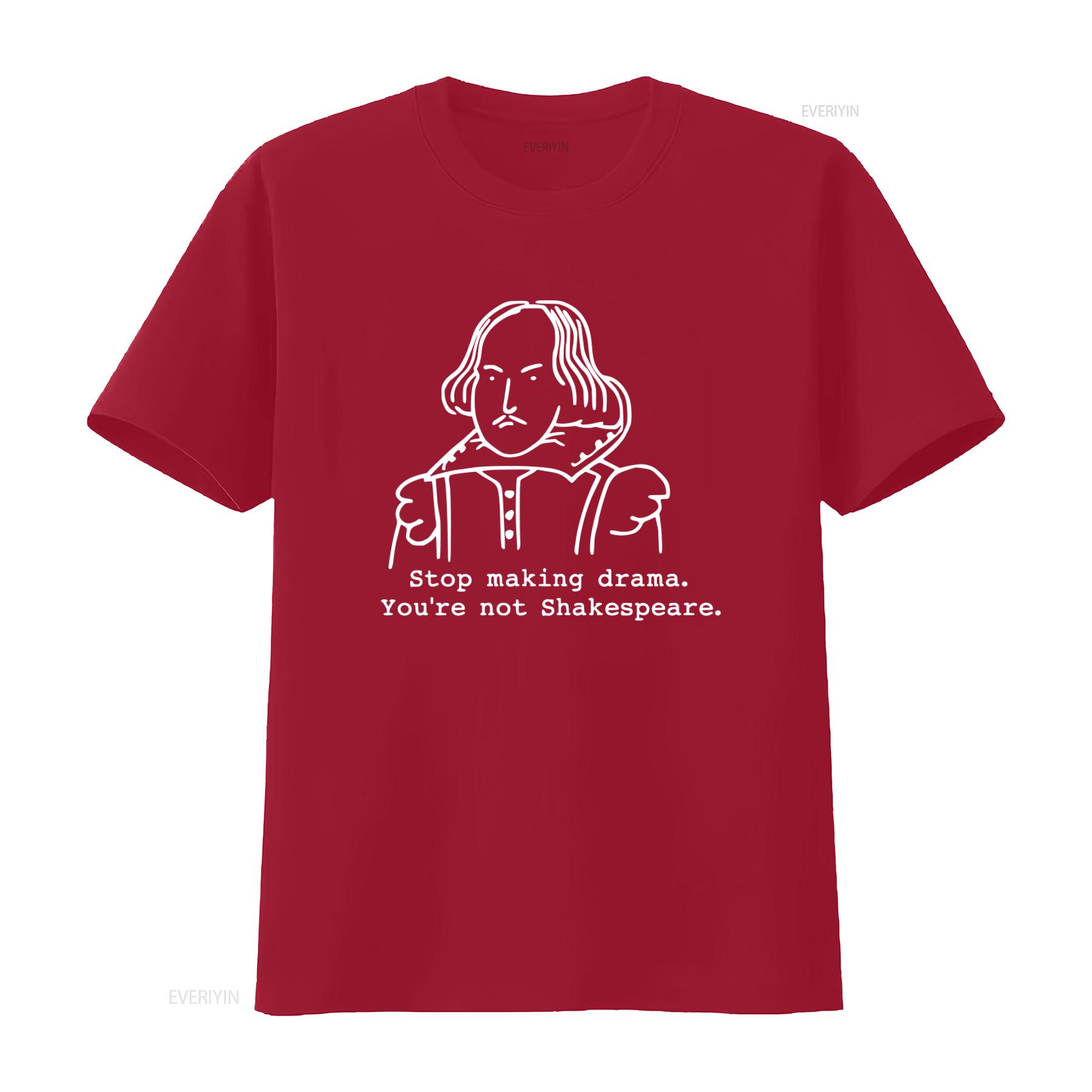 Stop Making Drama Youre Not Shakespeare Funny T Shirt for Theater Actors Lovers vintage Washed Unisex homme Versatile fashion S
Stop Making Drama Youre Not Shakespeare Funny T Shirt for Theater Actors Lovers vintage Washed Unisex homme Versatile fashion S