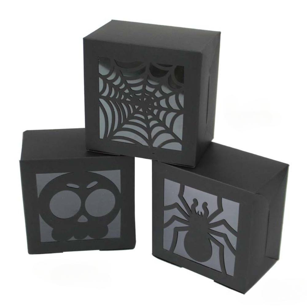 60pcs Halloween Folden Favor Boxes Square Paper Gift Boxes with Window Boxes Party Decorations 60pcs black
60pcs Halloween Folden Favor Boxes Square Paper Gift Boxes with Window Boxes Party Decorations 60pcs black