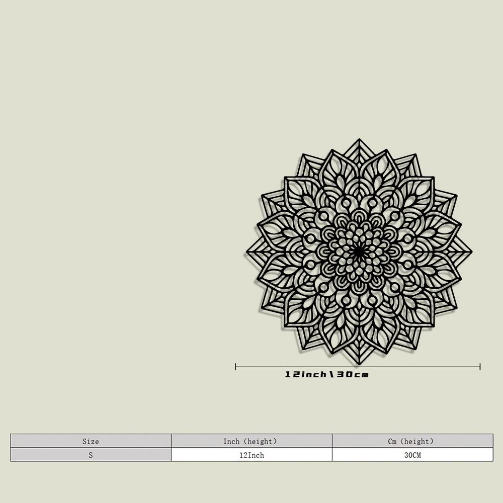 1pc Mandala Metal Wall Art Lotus Flower Statue Mural Modern Style Indoor Outdoor Decor for Bedroom Garden Gift for Family Friends Size/S 30cm/12inch
1pc Mandala Metal Wall Art Lotus Flower Statue Mural Modern Style Indoor Outdoor Decor for Bedroom Garden Gift for Family Friends Size/S 30cm/12inch