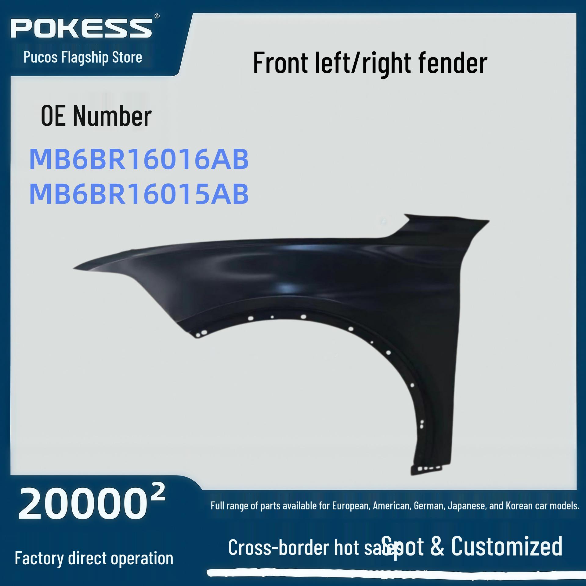 MB6BR16016AB/MB6BR16015AB Auto Parts - Fits Ford Front Fender Left/Right Fender Front Right
MB6BR16016AB/MB6BR16015AB Auto Parts - Fits Ford Front Fender Left/Right Fender Front Right