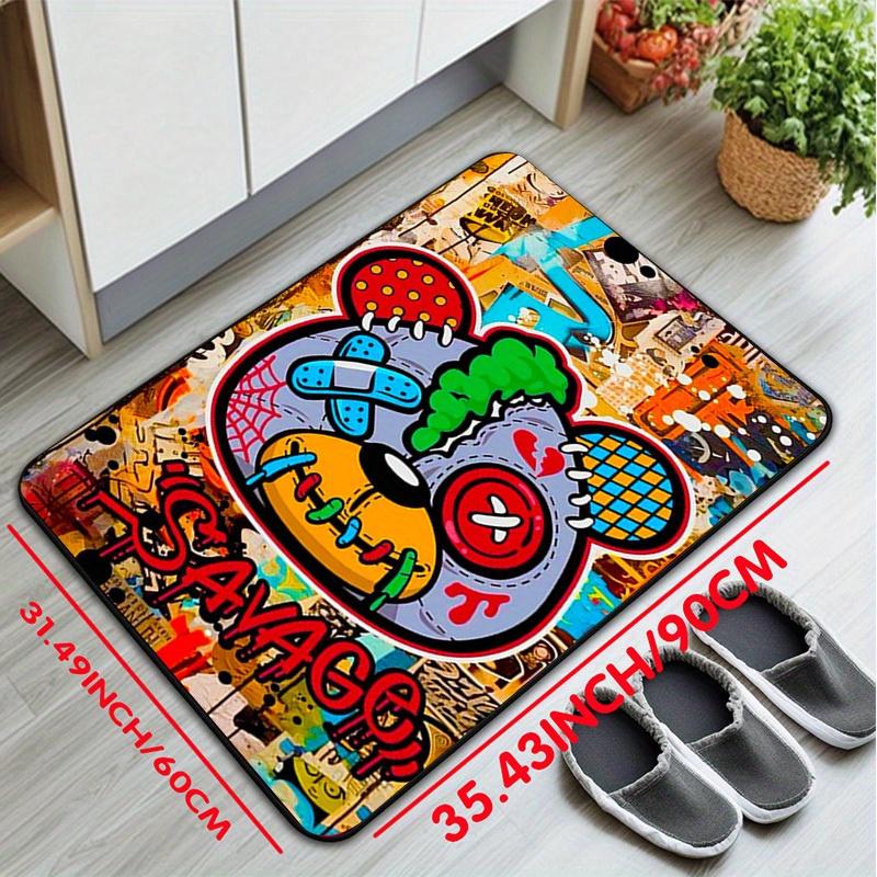 Street Graffiti Bear Carpet, Trendy Art Studio / Trendy Play Space Decorative Mat, Percussion Drum Rug, Non-Slip Carpet for Living Room and 60x90cm (23x35inch)
Street Graffiti Bear Carpet, Trendy Art Studio / Trendy Play Space Decorative Mat, Percussion Drum Rug, Non-Slip Carpet for Living Room and 60x90cm (23x35inch)