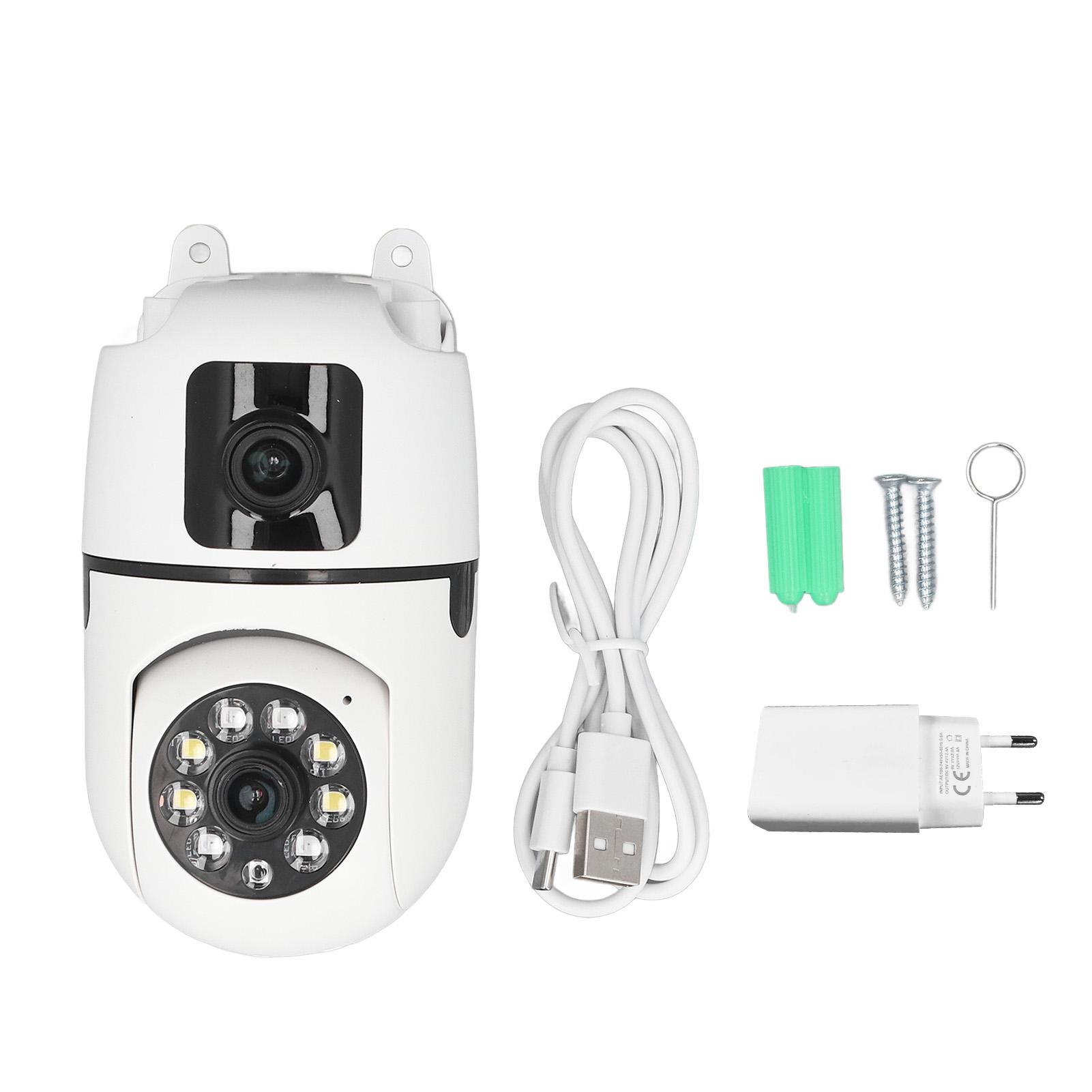 Home Security Camera Dual Lens 2MP Night Vision Motion Detection Rotatable Indoor Dome WiFi Camera
Home Security Camera Dual Lens 2MP Night Vision Motion Detection Rotatable Indoor Dome WiFi Camera