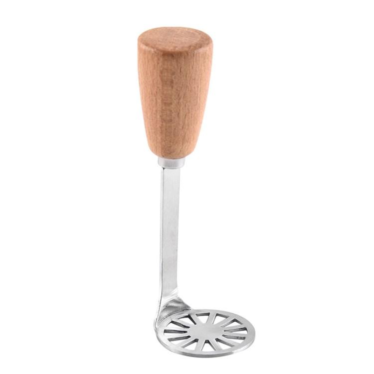 Stainless Steel Manual Potato Food Masher with Wood Handle Kitchen Tool (No FDA Certification,BPA Free) Type A
Stainless Steel Manual Potato Food Masher with Wood Handle Kitchen Tool (No FDA Certification,BPA Free) Type A