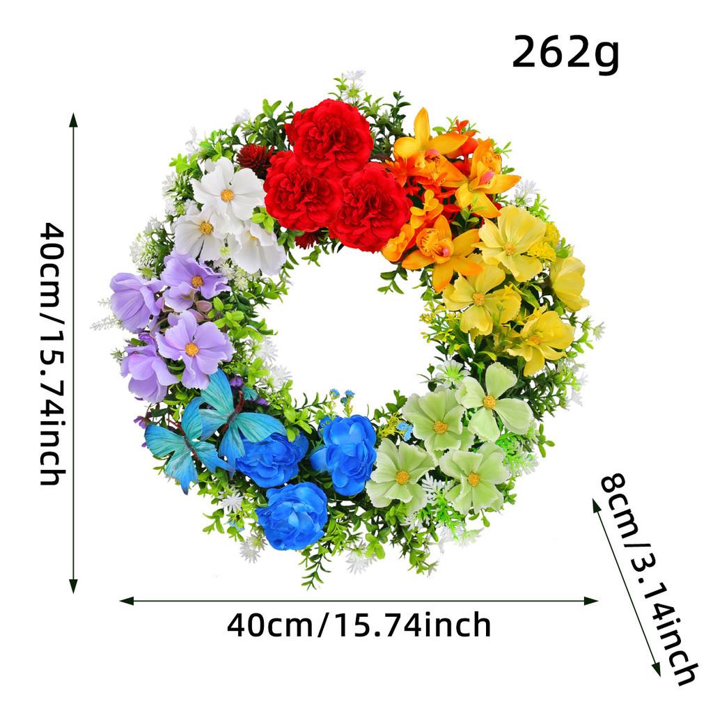 Colorful Artificial Flower Garland Door Hanging Decoration Festive Prop Venue
Colorful Artificial Flower Garland Door Hanging Decoration Festive Prop Venue