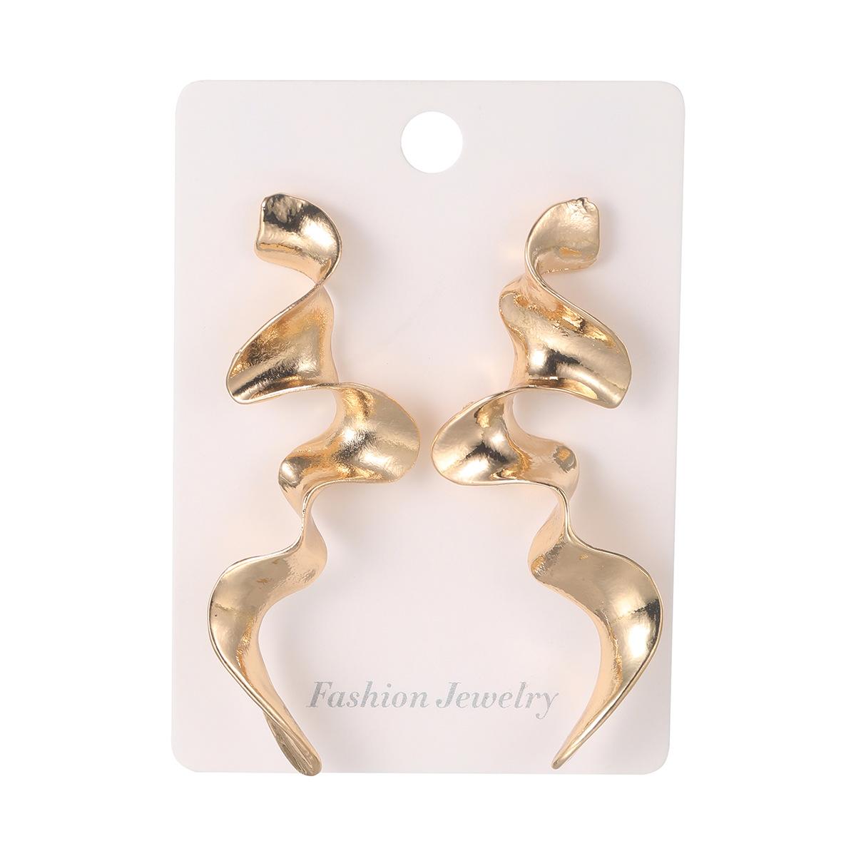Vintage Irregular Metal Twisted Pendant Earrings for Women Creative Design Waves Earrings Statement Party Jewelry золотистый
Vintage Irregular Metal Twisted Pendant Earrings for Women Creative Design Waves Earrings Statement Party Jewelry золотистый