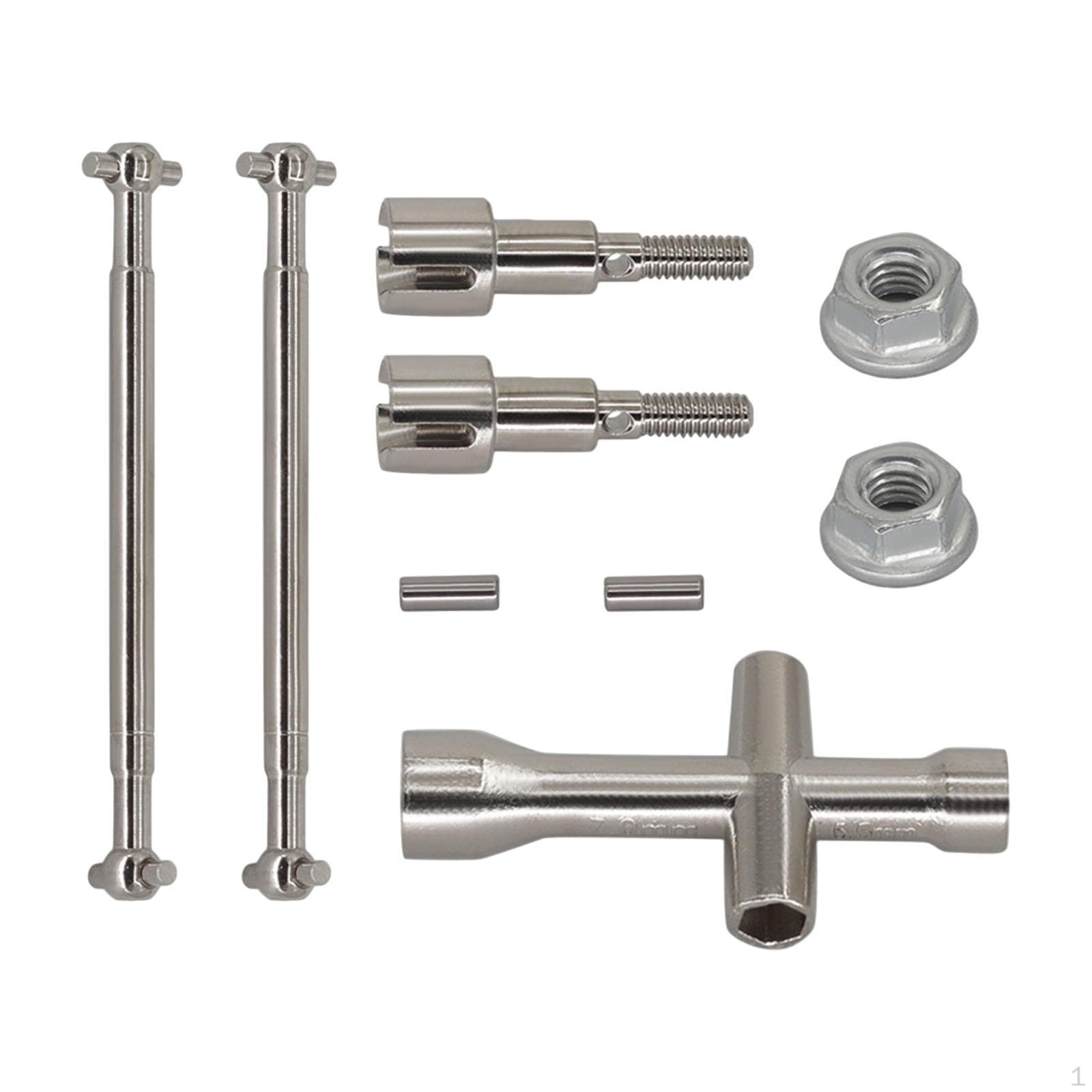 Карданний вал автомобіля 1/16 Карданні вали, металеві з гайковим ключем і гвинтами Заміна аксесуарів для запасних частин 6311
Карданний вал автомобіля 1/16 Карданні вали, металеві з гайковим ключем і гвинтами Заміна аксесуарів для запасних частин 6311