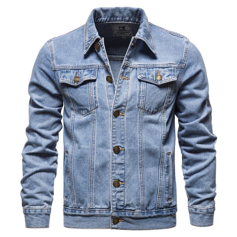 2024 Autumn/Winter European Street Style Men s Slim Fit Denim Jacket M светло-синий
2024 Autumn/Winter European Street Style Men s Slim Fit Denim Jacket M светло-синий