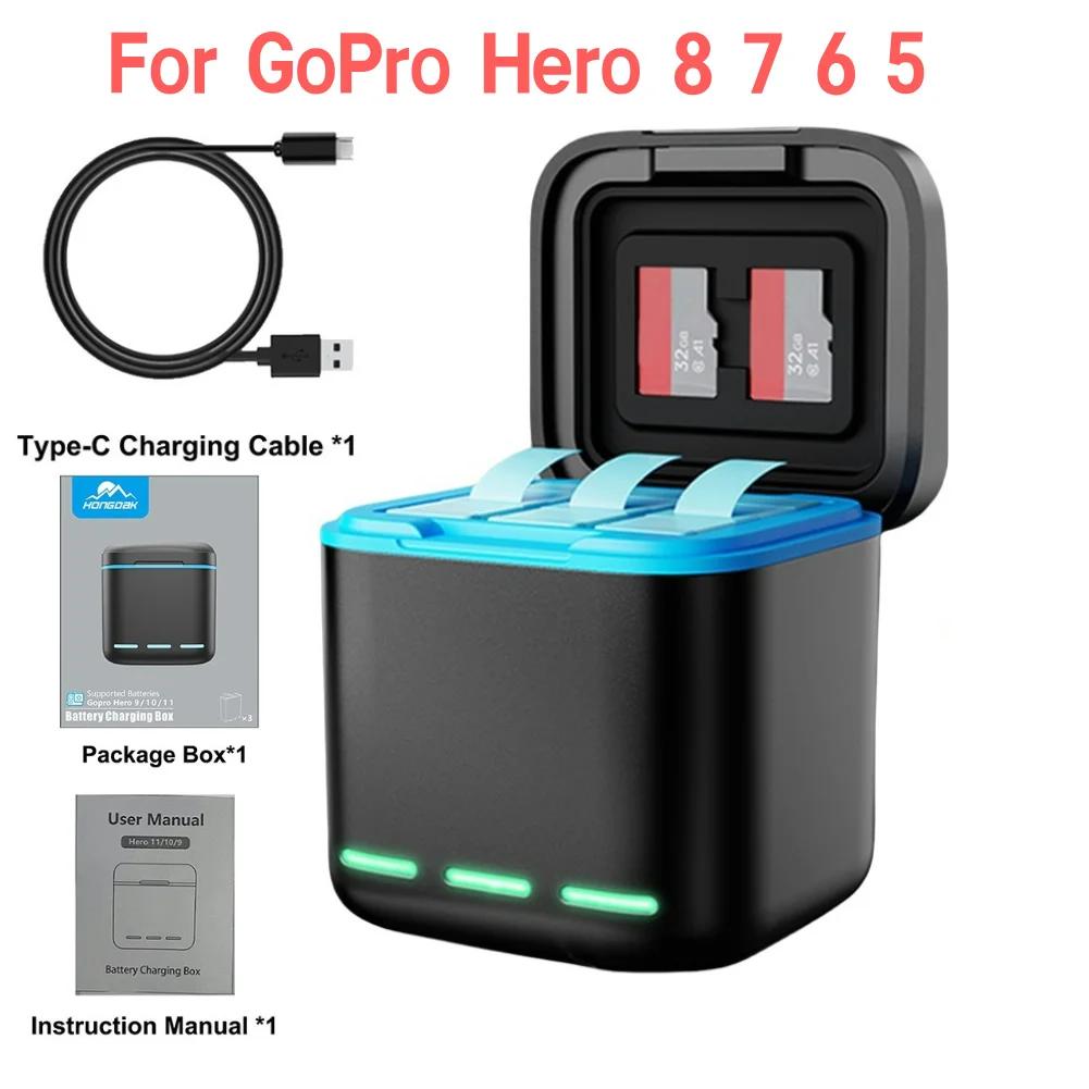 Универсальное зарядное устройство для Go Pro Hero 12/11/10/9/8/7/6/5 3-канальное зарядное устройство для аккумулятора Зарядная станция с кабелем типа C
Универсальное зарядное устройство для Go Pro Hero 12/11/10/9/8/7/6/5 3-канальное зарядное устройство для аккумулятора Зарядная станция с кабелем типа C