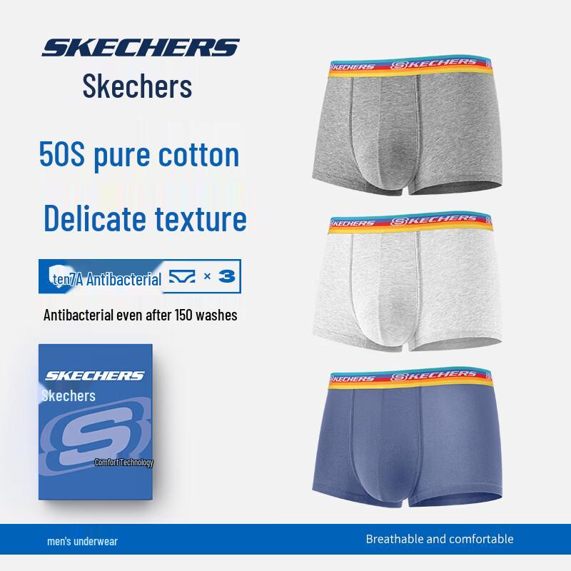 Skechers Men s 7A Anti-Bacterial Cotton Boxer Briefs with Rainbow Waistband 3XL
Skechers Men s 7A Anti-Bacterial Cotton Boxer Briefs with Rainbow Waistband 3XL