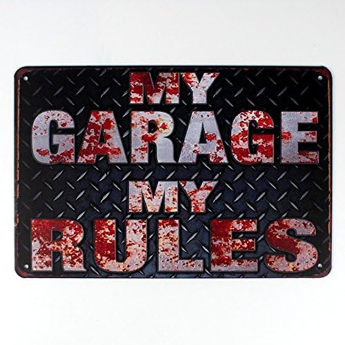 My GarageMy Rules Theme Bar Cafe Garage Wall Decor Retro Vintage aluminum 20x30cm
My GarageMy Rules Theme Bar Cafe Garage Wall Decor Retro Vintage aluminum 20x30cm