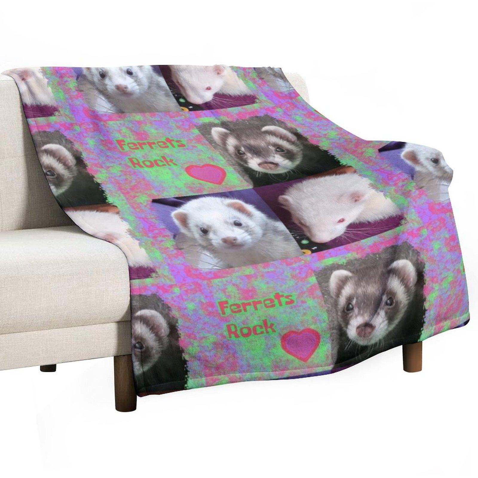 Ferrets Rock photo message Throw Blanket for sofa Tourist warm winter Softest Blankets 30x40in
Ferrets Rock photo message Throw Blanket for sofa Tourist warm winter Softest Blankets 30x40in