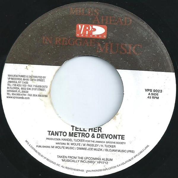 7inch Record TANTO METRO & DEVONTE - Tell Her / Got News For You VPS9023 VP Records US Reggae, Ska & Dub Used
7inch Record TANTO METRO & DEVONTE - Tell Her / Got News For You VPS9023 VP Records US Reggae, Ska & Dub Used