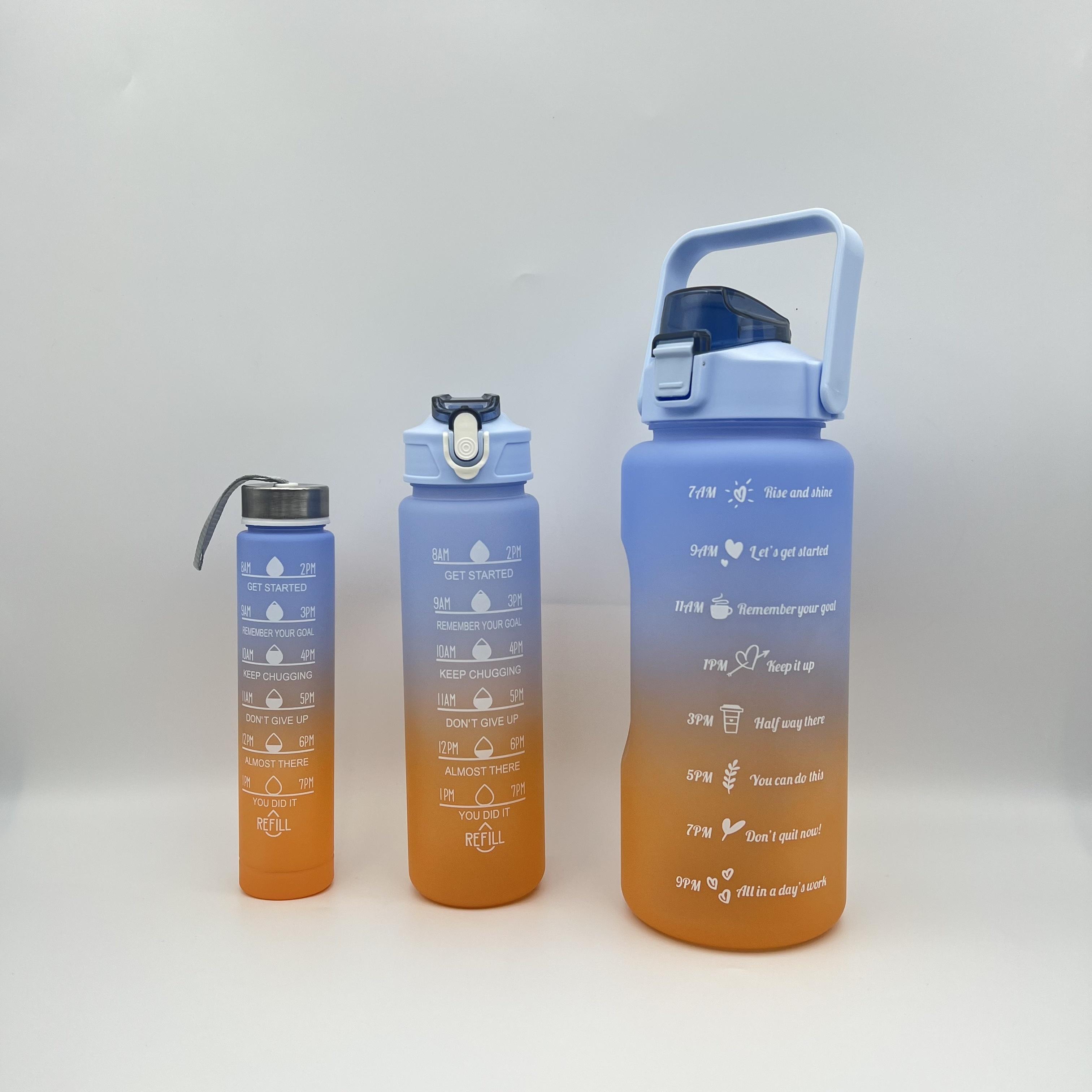 3pcs Water Bottle Liter Stay Hydrated Motivated Leakproof Plastic Sport Bottle Reminder Times Sports Outdoor Fitness Office 2.0L
3pcs Water Bottle Liter Stay Hydrated Motivated Leakproof Plastic Sport Bottle Reminder Times Sports Outdoor Fitness Office 2.0L
