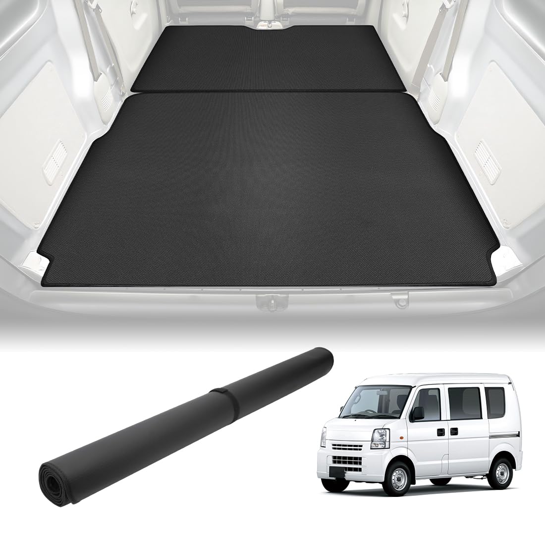 SUNVIC Every Van da17v Коврик в багажник на заказ из ПВХ для Every Wagon и Every Van Легкоустанавливаемый коврик, Водонепроницаемый, Устойчивый к пятнам, Нескользящий, чёрный
SUNVIC Every Van da17v Коврик в багажник на заказ из ПВХ для Every Wagon и Every Van Легкоустанавливаемый коврик, Водонепроницаемый, Устойчивый к пятнам, Нескользящий, чёрный