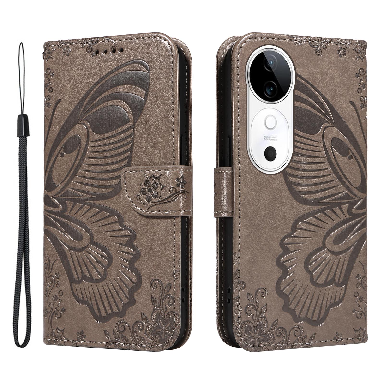 For vivo S19 5G/V40 5G Case Wallet Flip Shockproof Floral Butterfly Leather Phone Cover Grey
For vivo S19 5G/V40 5G Case Wallet Flip Shockproof Floral Butterfly Leather Phone Cover Grey