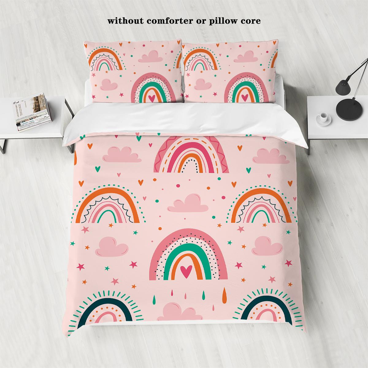 Elegant Soft 3 piece down with cartoon rainbow pattern print 1 2 pillowcases no core girls Quilt Comforter (quilt)-EU Single(135*200cm)3pcs
Elegant Soft 3 piece down with cartoon rainbow pattern print 1 2 pillowcases no core girls Quilt Comforter (quilt)-EU Single(135*200cm)3pcs