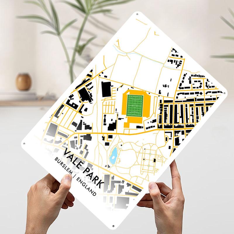 Vale Park Map Tin Plaque Poster Customized Wall Art Retro Vintage Metal Signs for Man Cave Gaming Room Decoration At Home Decor 20x30cm(7.8x11.8inch)
Vale Park Map Tin Plaque Poster Customized Wall Art Retro Vintage Metal Signs for Man Cave Gaming Room Decoration At Home Decor 20x30cm(7.8x11.8inch)